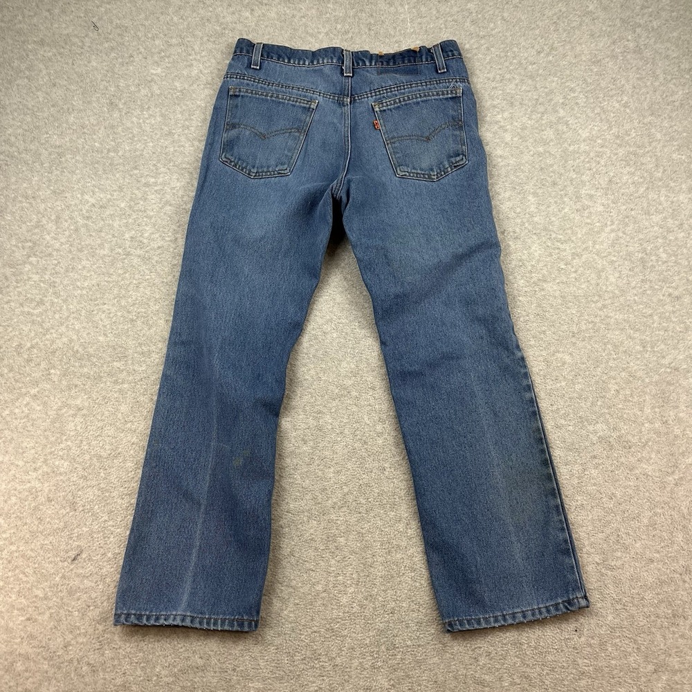 Levis Vintage 20516 0914 Orange Tab Jeans Mens 32x29 Boot Cut Blue Denim USA 80s